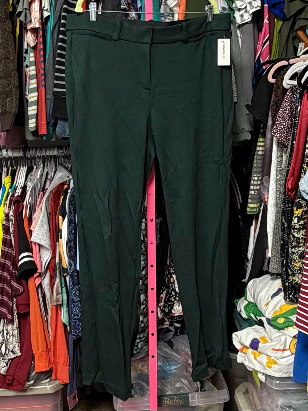 Lane Bryant women’s plus size 20 Straight leg pants Solid Emerald Green $90 new